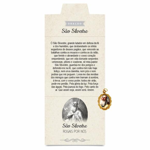 Cartão Personalizado + Medalhinha de São Silvestre