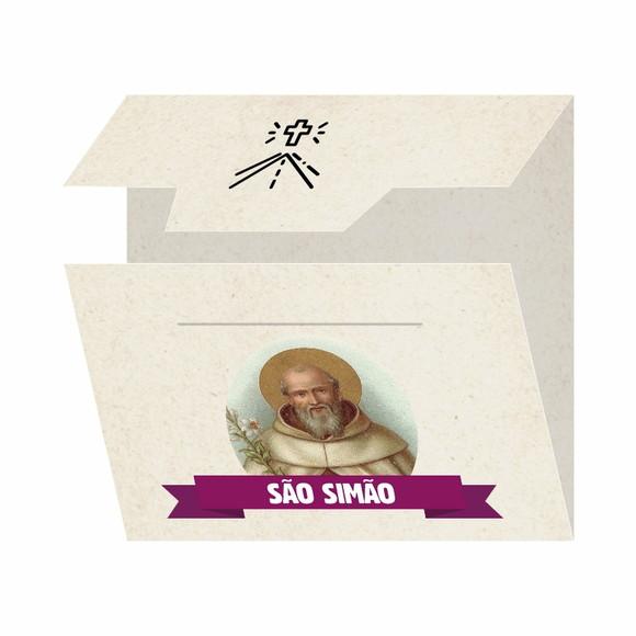 Cartão Personalizado + Medalhinha de São Simão