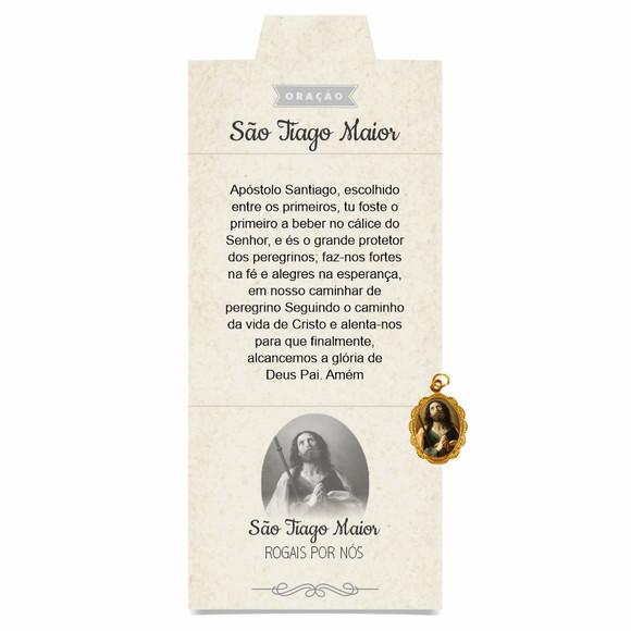 Cartão Personalizado + Medalhinha de São Tiago Maior