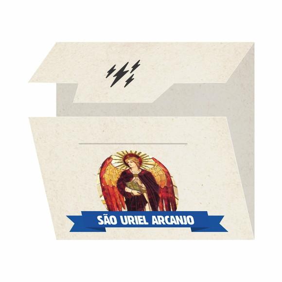 Cartão Personalizado + Medalhinha de São Uriel Arcanjo