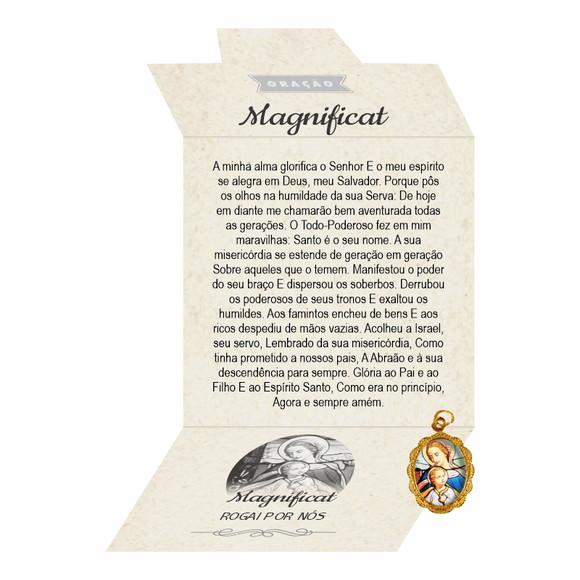 Cartão Personalizado + Medalhinha Magnificat