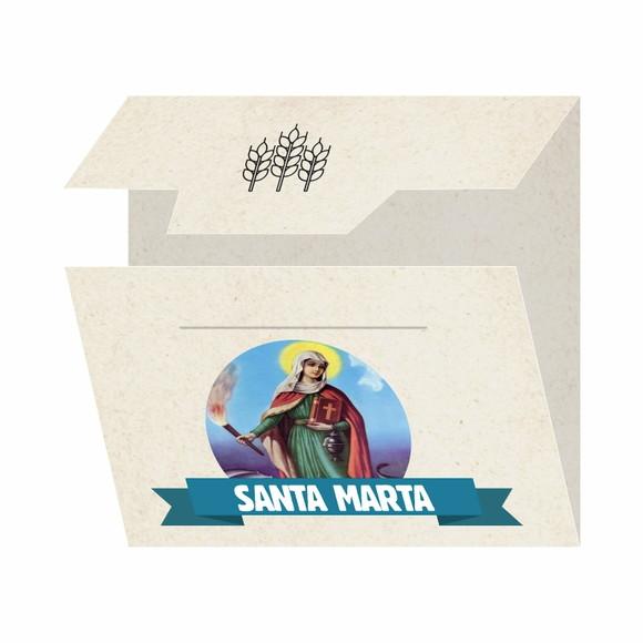 Cartão Personalizado + Medalhinha Santa Marta