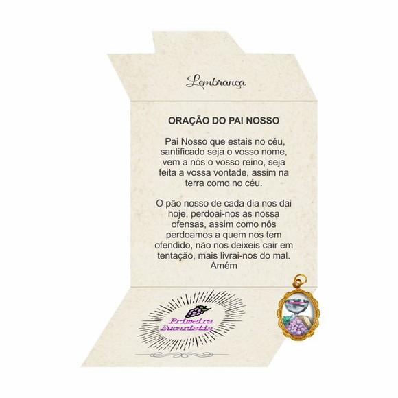 Cartão personalizado 1ª Eucaristia + medalhinha