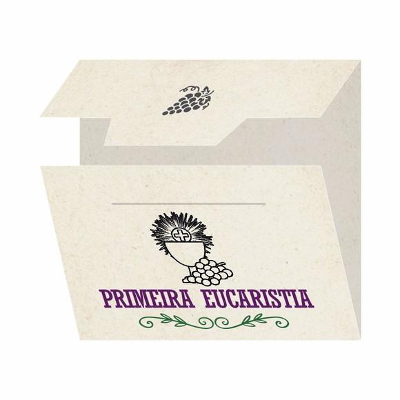 Cartão personalizado 1ª Eucaristia + medalhinha