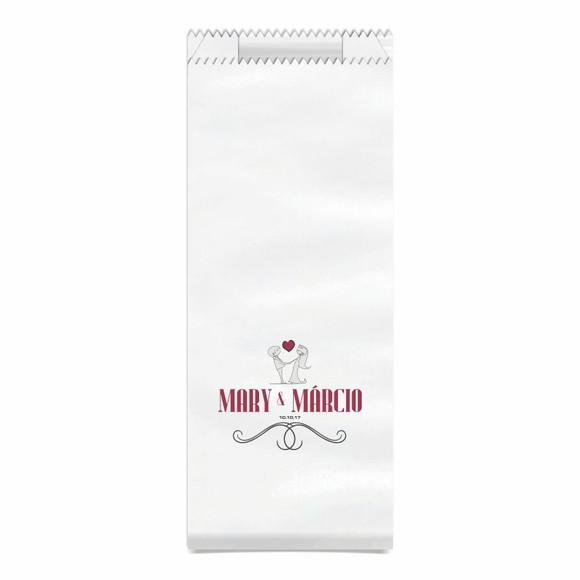 CASAMENTO - SAQUINHO KRAFT SIMPLES PERSONALIZADO