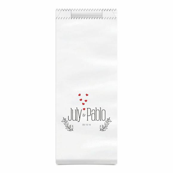 CASAMENTO - SAQUINHO KRAFT SIMPLES PERSONALIZADO