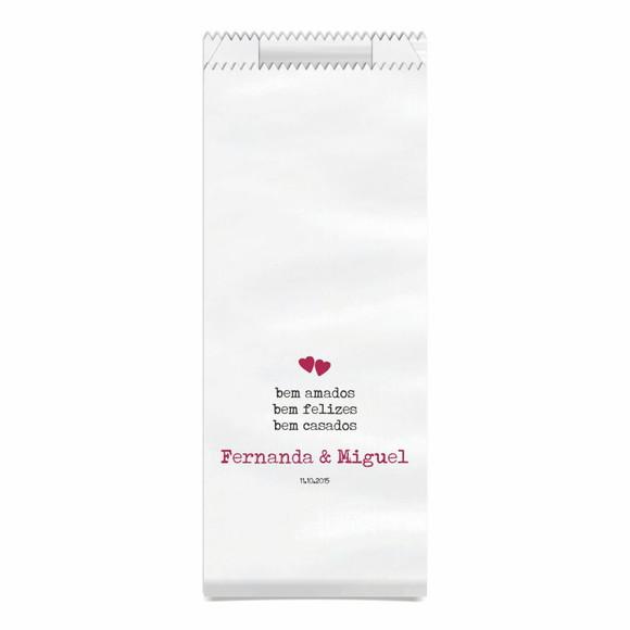 CASAMENTO - SAQUINHO KRAFT SIMPLES PERSONALIZADO