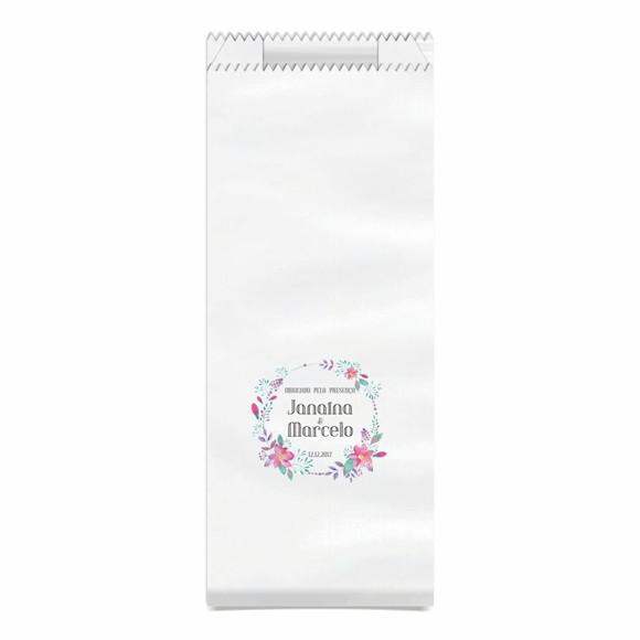 CASAMENTO - SAQUINHO KRAFT SIMPLES PERSONALIZADO