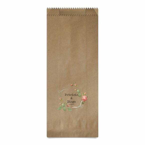 CASAMENTO - SAQUINHO KRAFT SIMPLES PERSONALIZADO