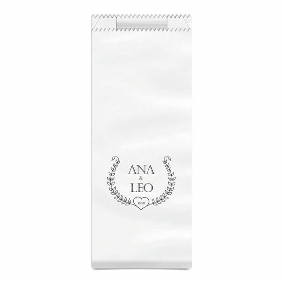 CASAMENTO - SAQUINHO KRAFT SIMPLES PERSONALIZADO