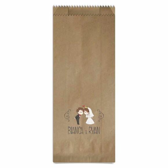 CASAMENTO - SAQUINHO PAPEL PERSONALIZADO.