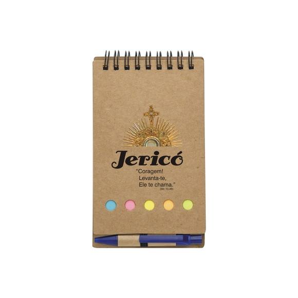 CERCO DE JERICÓ - CADERNETA BLOCO DE ANOTAÇÕES C/ CANETA