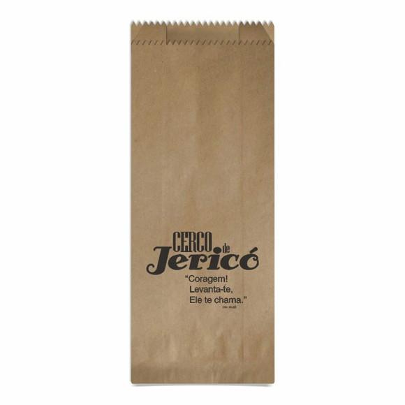 Cerco de Jericó - Saquinho Kraft Simples Personalizado