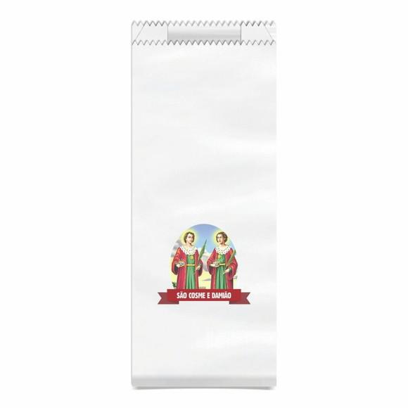 Cosme e Damião - Saquinho Kraft Simples Personalizado