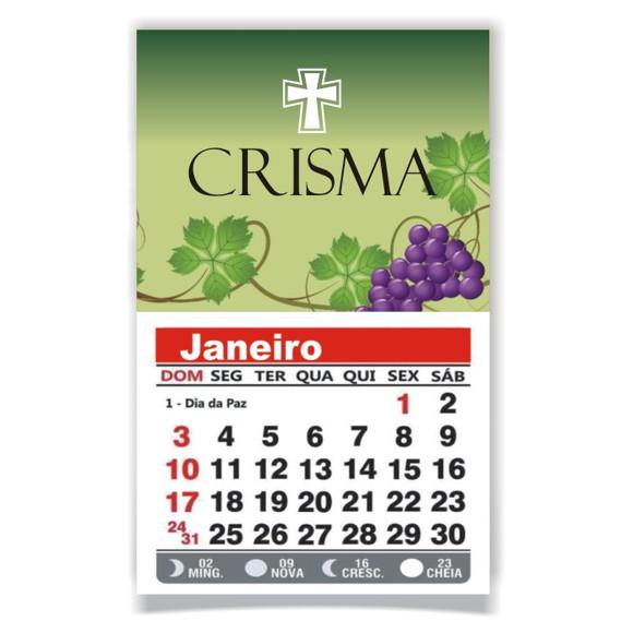 CRISMA - ÍMÃ DE GELADEIRA C/ CALENDÁRIO