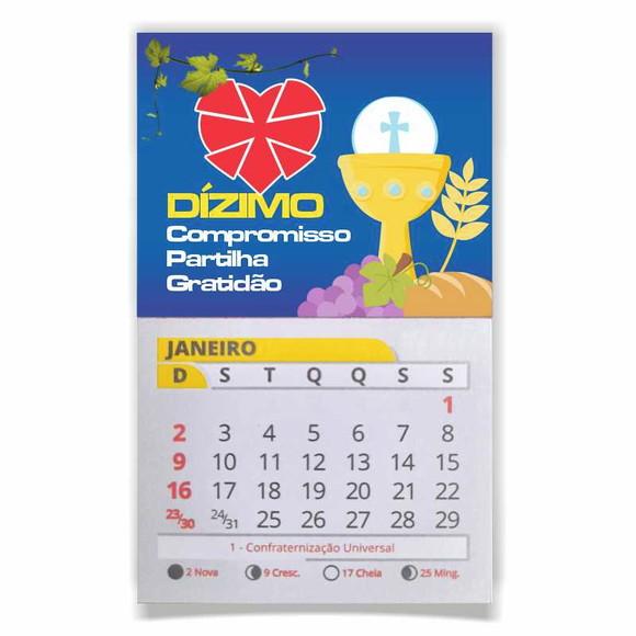 DIZIMISTA - ÍMÃ DE GELADEIRA C/ CALENDÁRIO