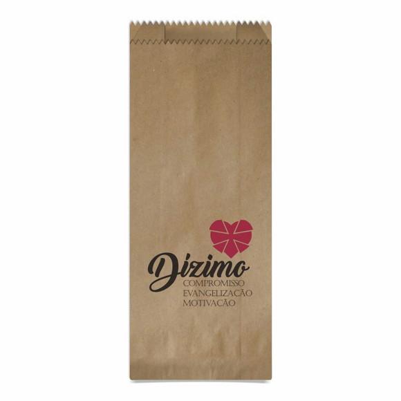 Dizimista - Saquinho Kraft Simples Personalizado