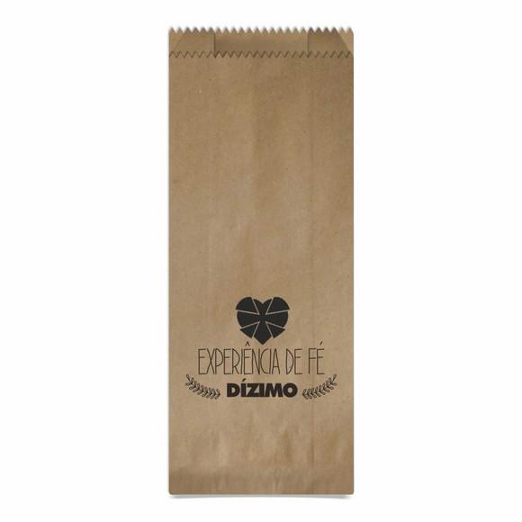 Dizimista - Saquinho Kraft Simples Personalizado