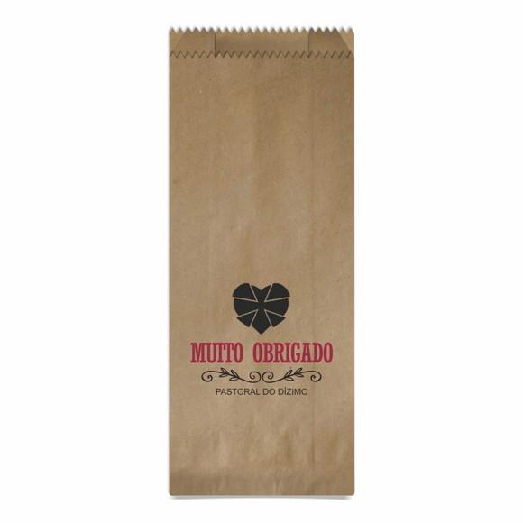 Dizimista - Saquinho Kraft Simples Personalizado