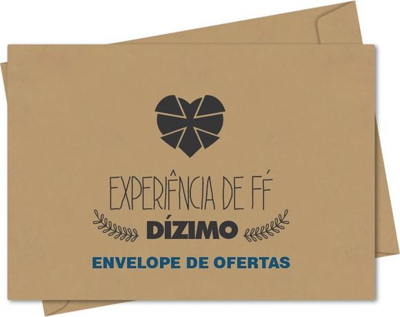 Envelope pequeno oferta/dízimo personalizado.