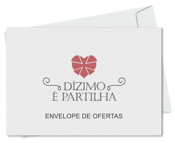 Envelope pequeno oferta/dízimo personalizado.