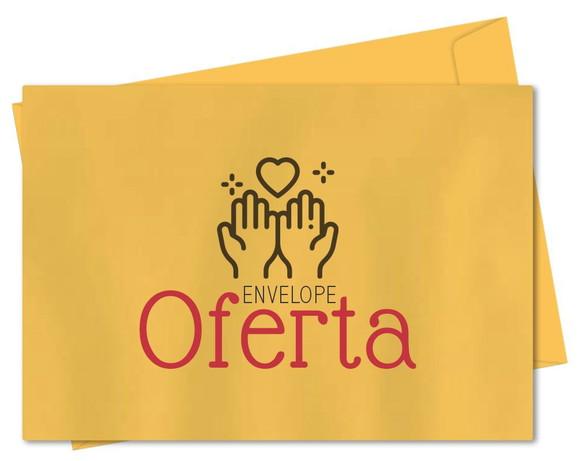 Envelope pequeno oferta/dízimo personalizado.