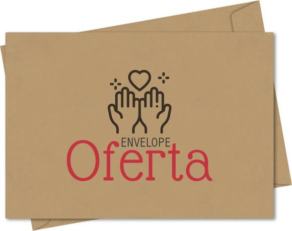 Envelope pequeno oferta/dízimo personalizado.