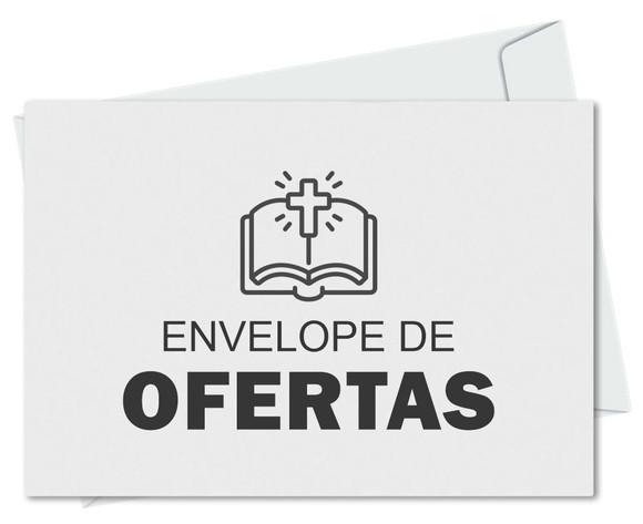 Envelope pequeno oferta/dízimo personalizado.