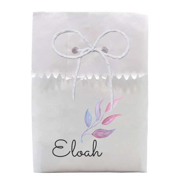 FESTAS - SAQUINHO PAPEL PERSONALIZADO. C/ FURO E CORDÃO