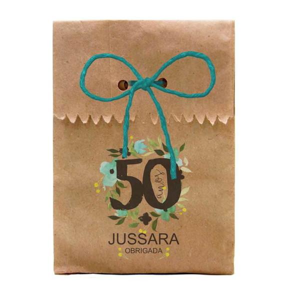 FESTAS - SAQUINHO PAPEL PERSONALIZADO. C/ FURO E CORDÃO