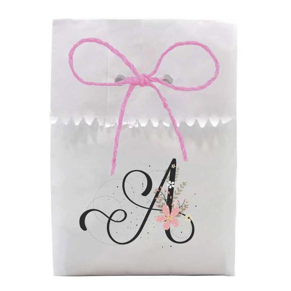 FESTAS - SAQUINHO PAPEL PERSONALIZADO. C/ FURO E CORDÃO