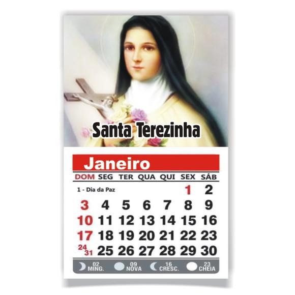 ÍMÃ DE GELADEIRA C/ CALENDÁRIO SANTA TEREZINHA