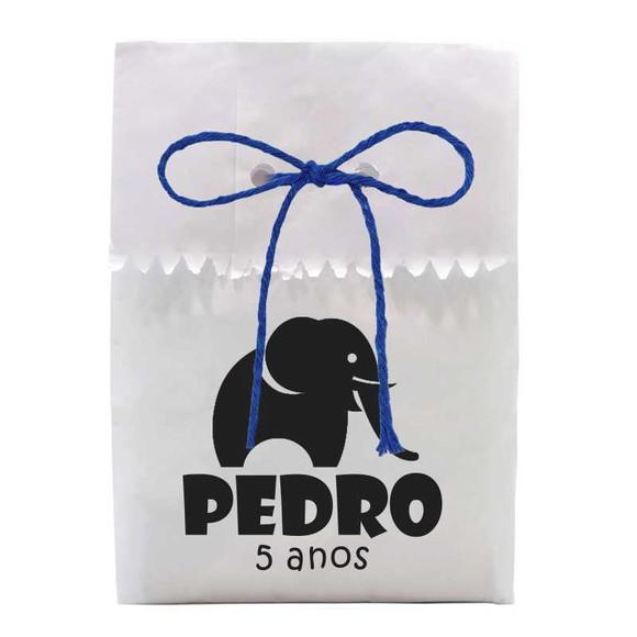 INFANTIL - SAQUINHO PAPEL PERSONALIZADO. C/ FURO E CORDÃO