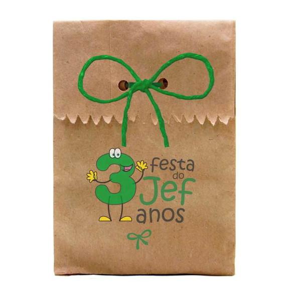 INFANTIL - SAQUINHO PAPEL PERSONALIZADO. C/ FURO E CORDÃO