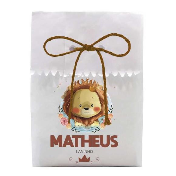INFANTIL - SAQUINHO PAPEL PERSONALIZADO. C/ FURO E CORDÃO