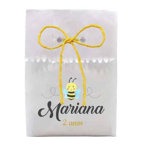 INFANTIL - SAQUINHO PAPEL PERSONALIZADO. C/ FURO E CORDÃO