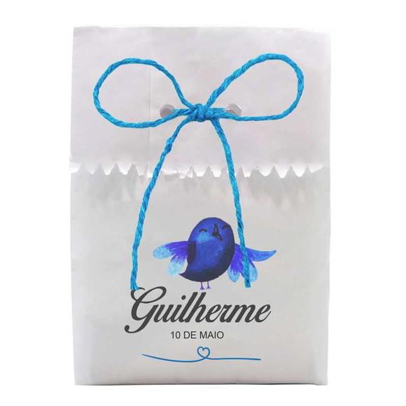 INFANTIL - SAQUINHO PAPEL PERSONALIZADO. C/ FURO E CORDÃO