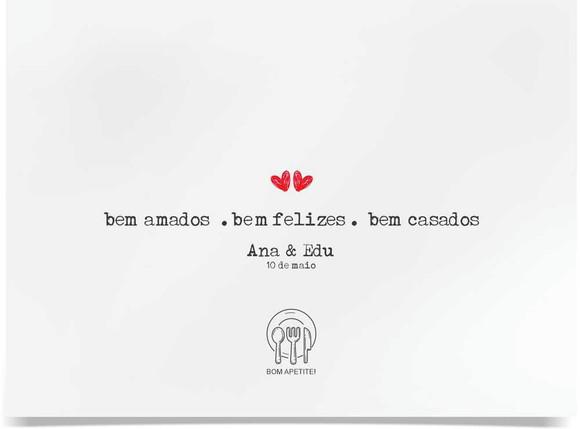 Jogo Americano - Casamentos e Festas