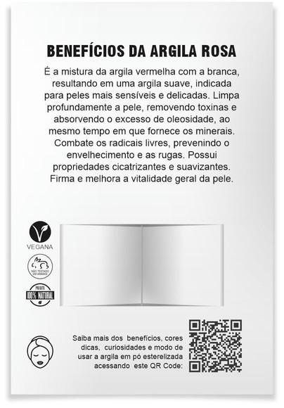 Kit Argila Facial Personalizado, Admire. Cor Rosa.