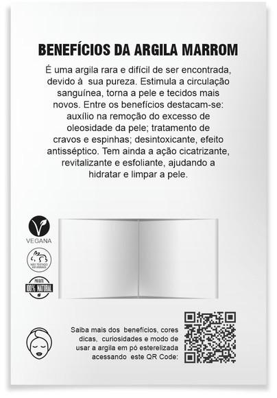 Kit Argila Facial Personalizado, Reconstruiu. Cor Marrom.