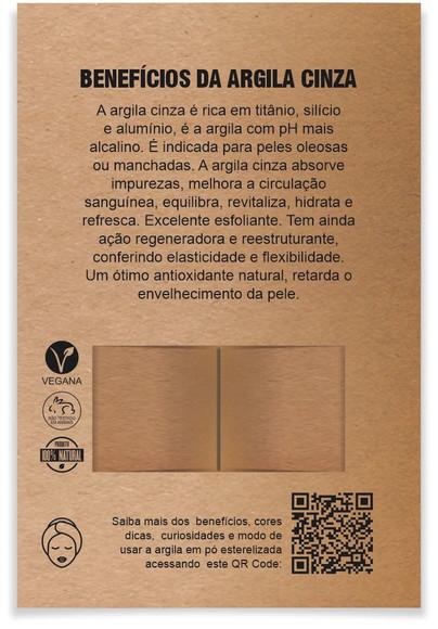 Kit Argila Facial Personalizado, Vênus. Cor Cinza.