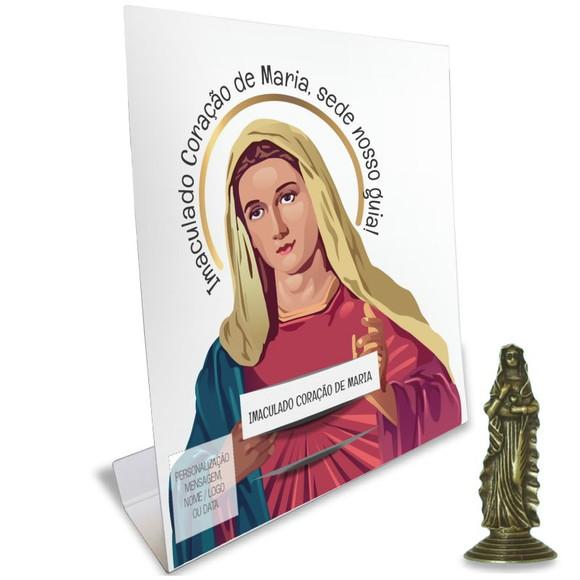 Kit Cartão Altar + Imagem da Imaculado Coração de Maria, M1
