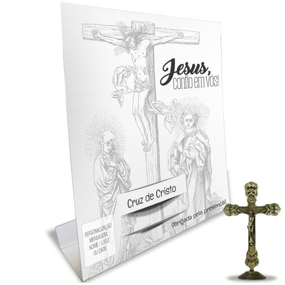 Kit Cartão Altar + Imagem Crucifixo, M2