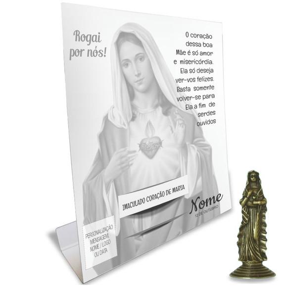 Kit Cartão Altar + Imagem da Imaculado Coração de Maria, M2