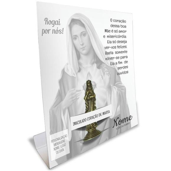 Kit Cartão Altar + Imagem da Imaculado Coração de Maria, M2