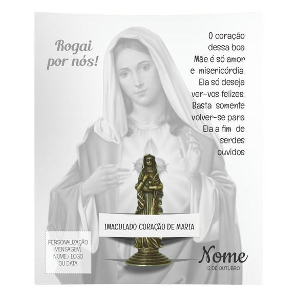 Kit Cartão Altar + Imagem da Imaculado Coração de Maria, M2