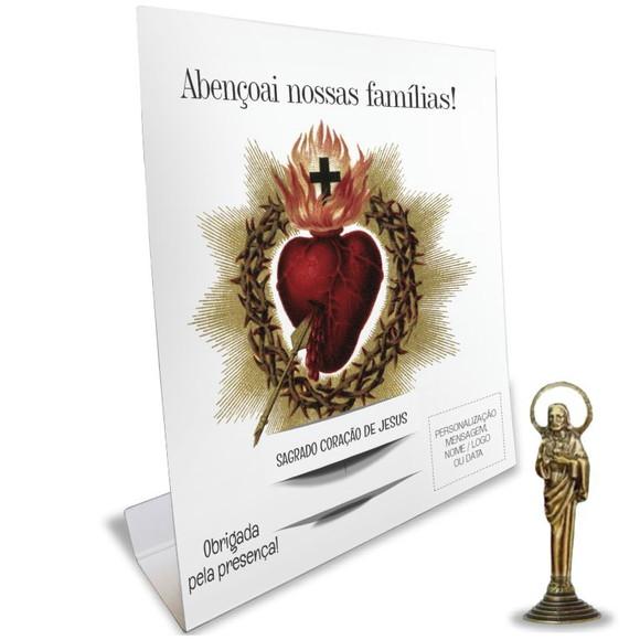 Kit Cartão Altar + Imagem da Sagrado Coração de Jesus, M2
