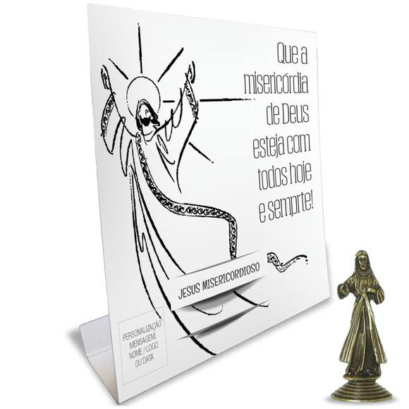 Kit Cartão Altar + Imagem de Jesus Misericordioso, M1