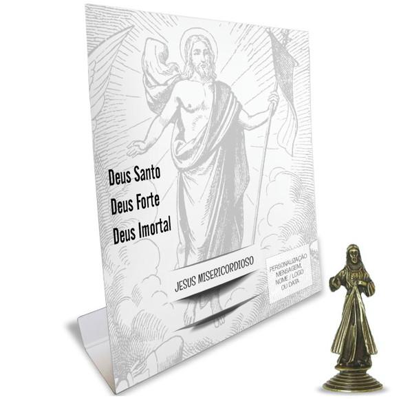 Kit Cartão Altar + Imagem de Jesus Misericordioso, M2