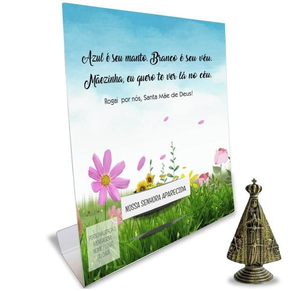Kit Cartão Altar + Imagem de Nossa Senhora Aparecida, M2